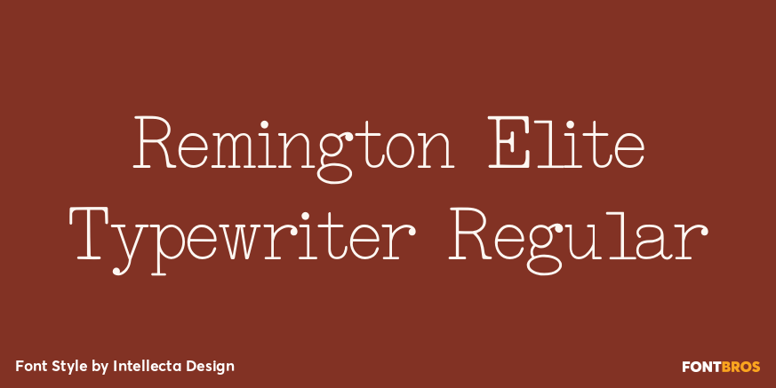 Remington Elite Typewriter Regular Poster