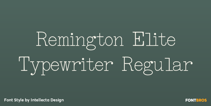 Remington Elite Typewriter Regular Poster