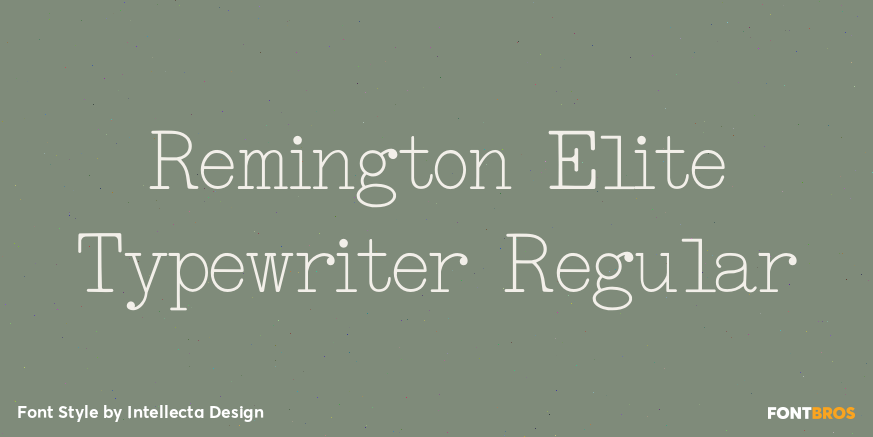 Remington Elite Typewriter Regular Poster