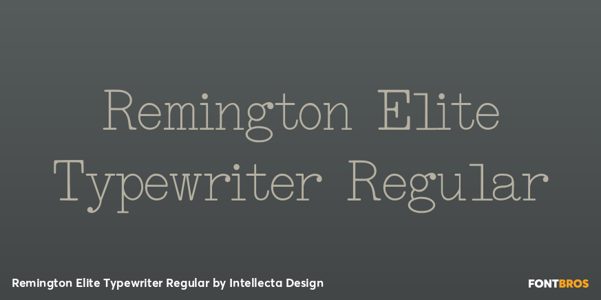 Remington Elite Typewriter Regular Poster
