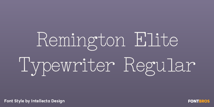 Remington Elite Typewriter Regular Poster