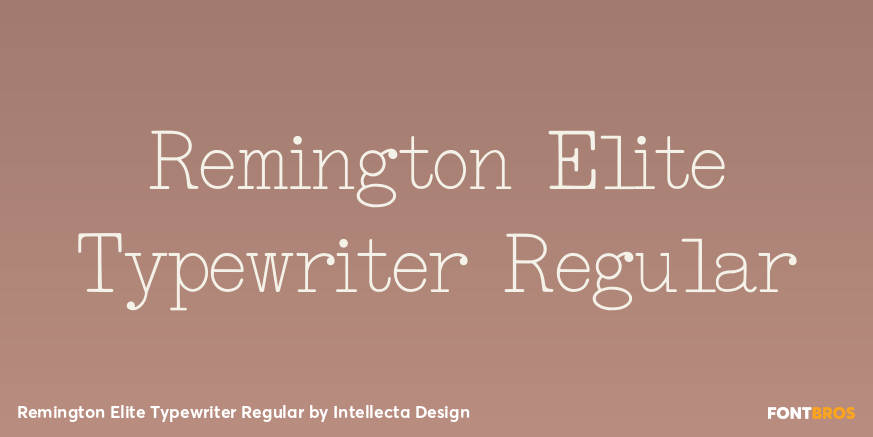 Remington Elite Typewriter Regular Poster