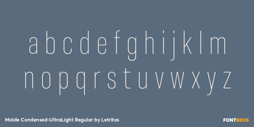 Molde Condensed-UltraLight Regular Font Poster #3