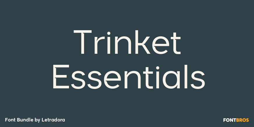 Trinket Essentials Font Poster #1