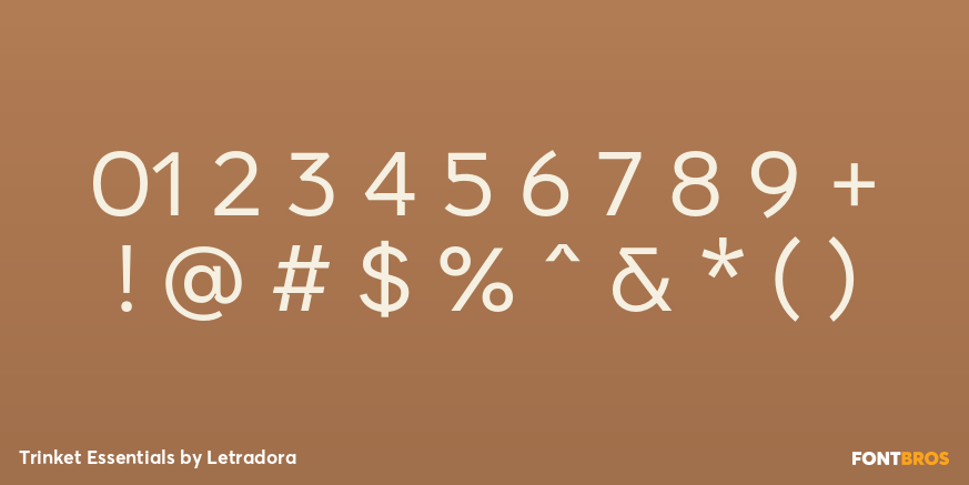 Trinket Essentials Font Poster #4