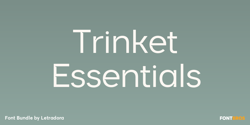 Trinket Essentials Font Poster #1
