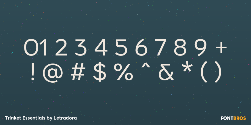 Trinket Essentials Font Poster #4