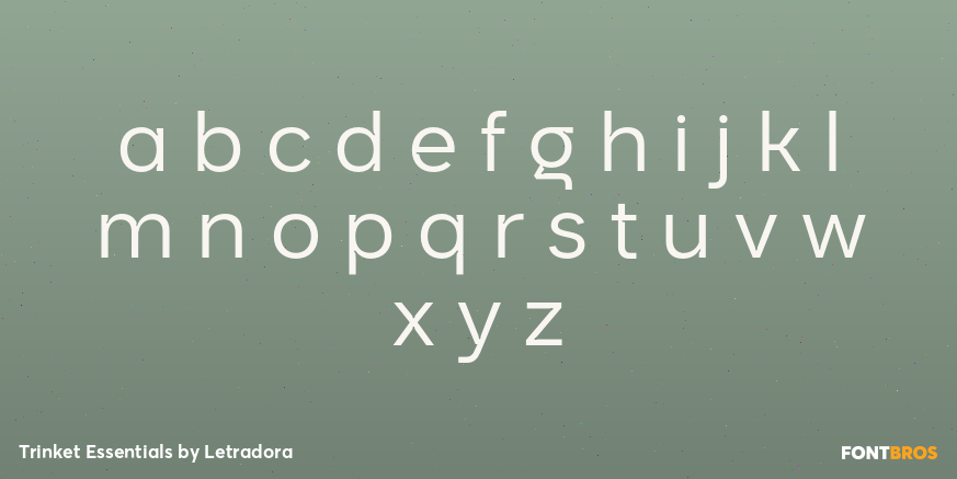 Trinket Essentials Font Poster #3