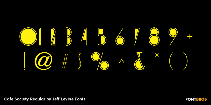 Cafe Society Regular Font Poster #4