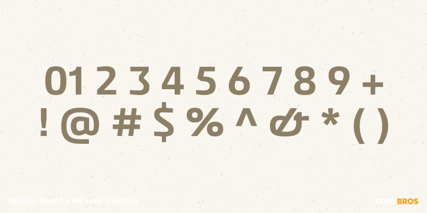 Wintler Bold Font Poster #1