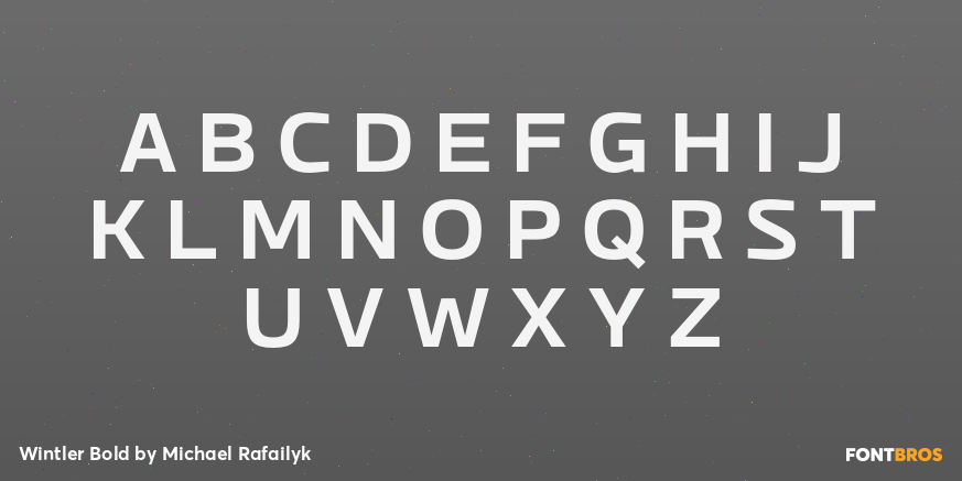 Wintler Bold Font Poster #1