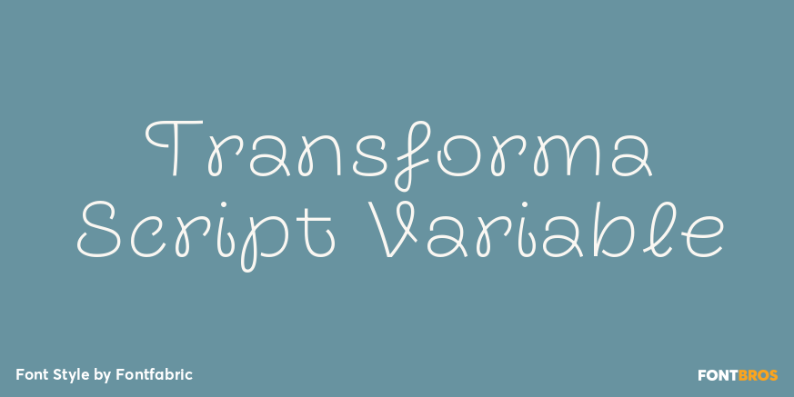 Transforma Script Variable Poster