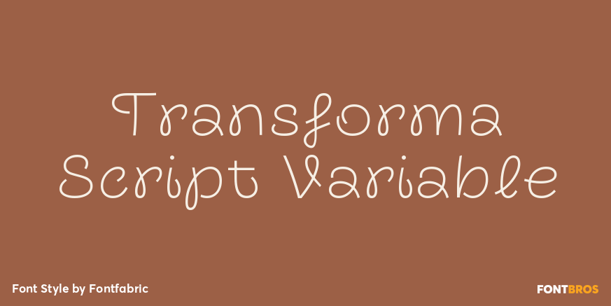Transforma Script Variable Poster