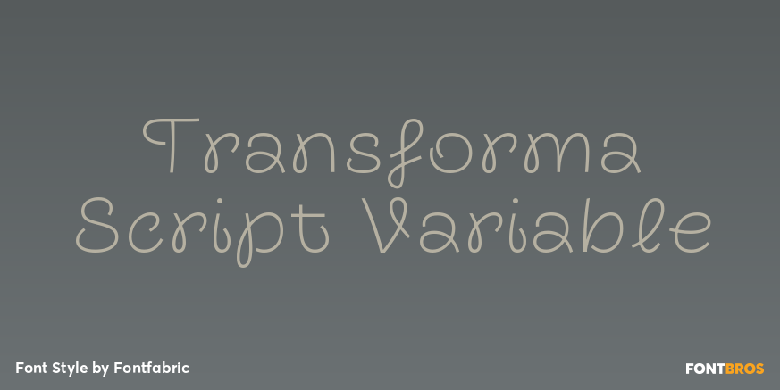 Transforma Script Variable Poster