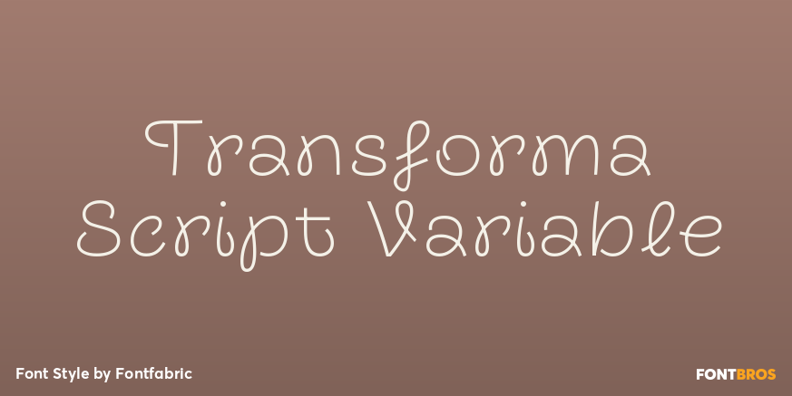 Transforma Script Variable Poster