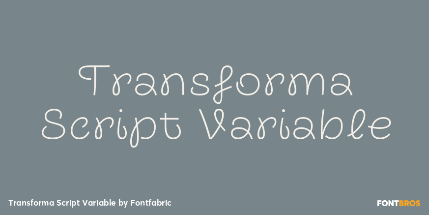 Transforma Script Variable Poster