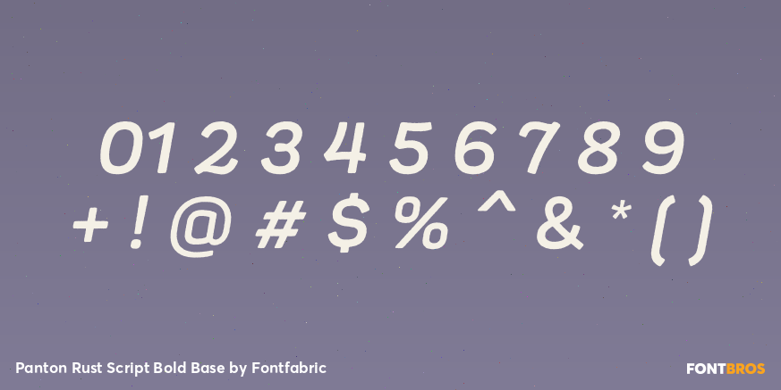 Panton Rust Script Bold Base Font Poster #4