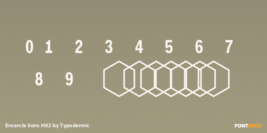 Encercle Sans HX2 Font Poster #1