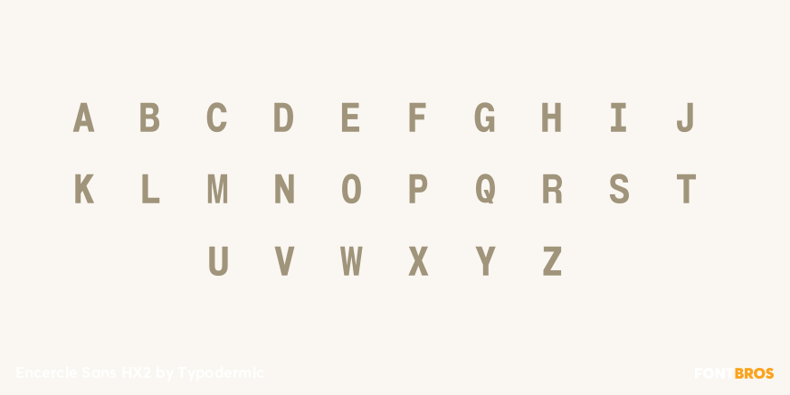 Encercle Sans HX2 Font Poster #3