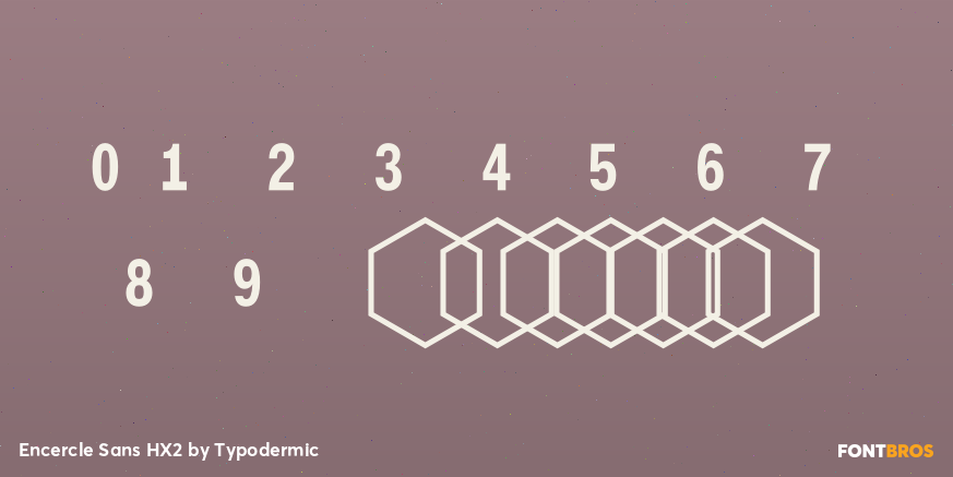 Encercle Sans HX2 Font Poster #4
