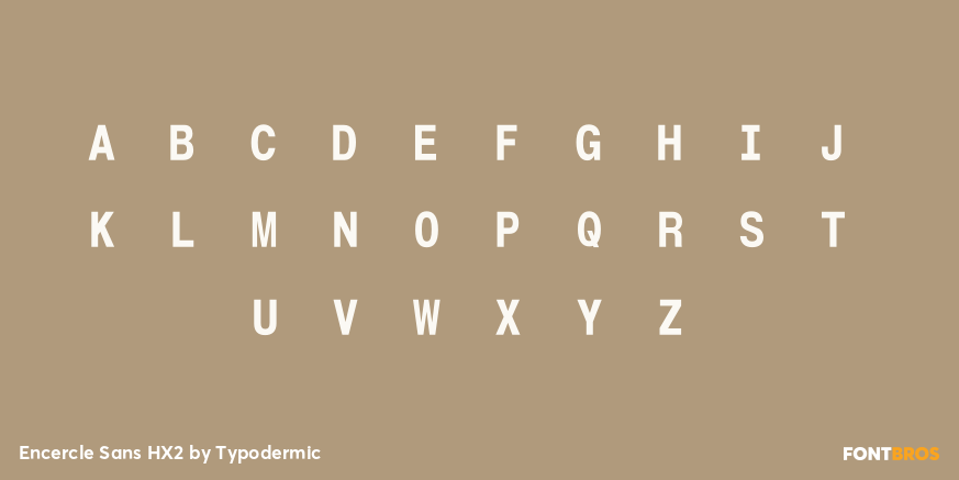 Encercle Sans HX2 Font Poster #1