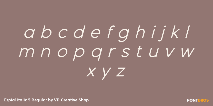 Espial Italic 5 Regular Font Poster #3