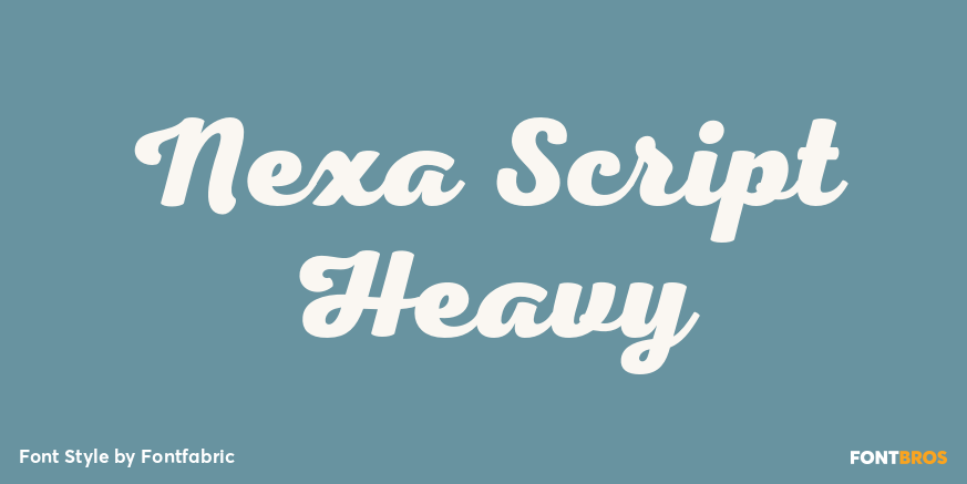 Nexa Script Heavy Poster