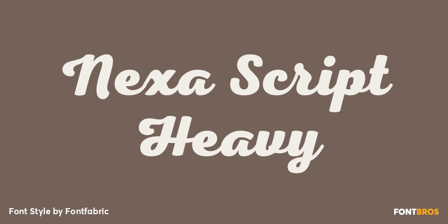 Nexa Script Heavy Poster