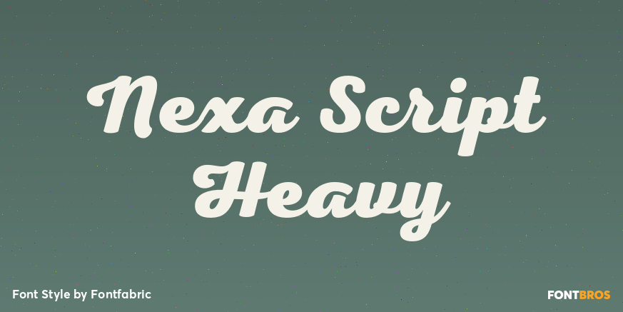 Nexa Script Heavy Poster