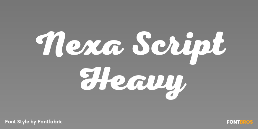 Nexa Script Heavy Poster