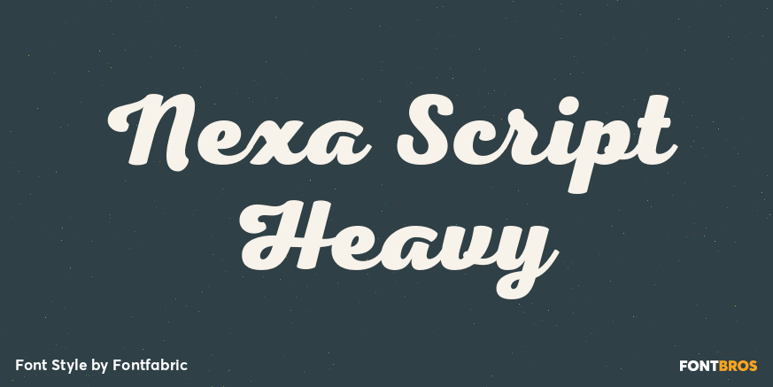 Nexa Script Heavy Poster