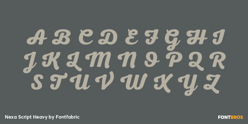 Nexa Script Heavy Font Poster #2