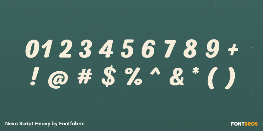 Nexa Script Heavy Font Poster #4