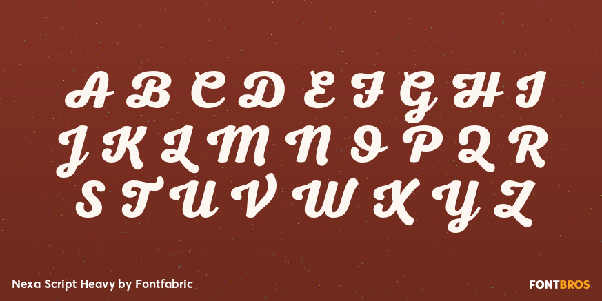 Nexa Script Heavy Font Poster #1