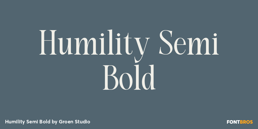 Humility Semi Bold Poster
