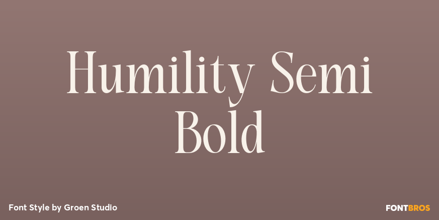 Humility Semi Bold Poster