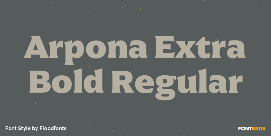 Arpona Extra Bold Regular Poster