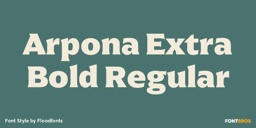 Arpona Extra Bold Regular Poster