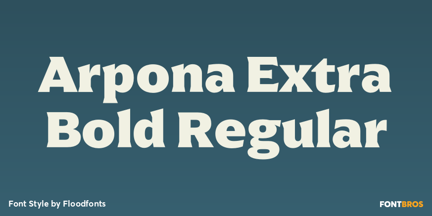 Arpona Extra Bold Regular Poster