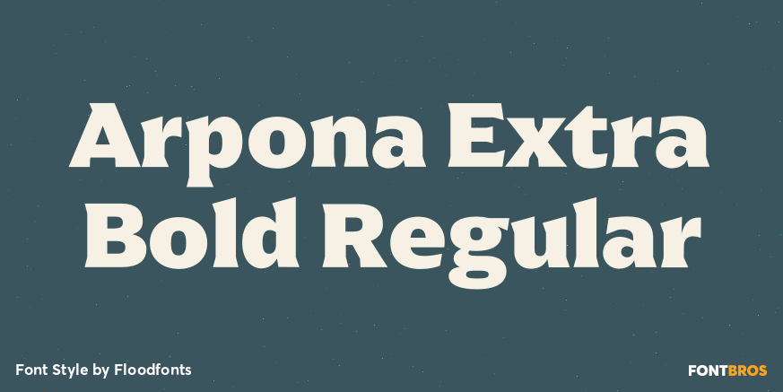Arpona Extra Bold Regular Poster