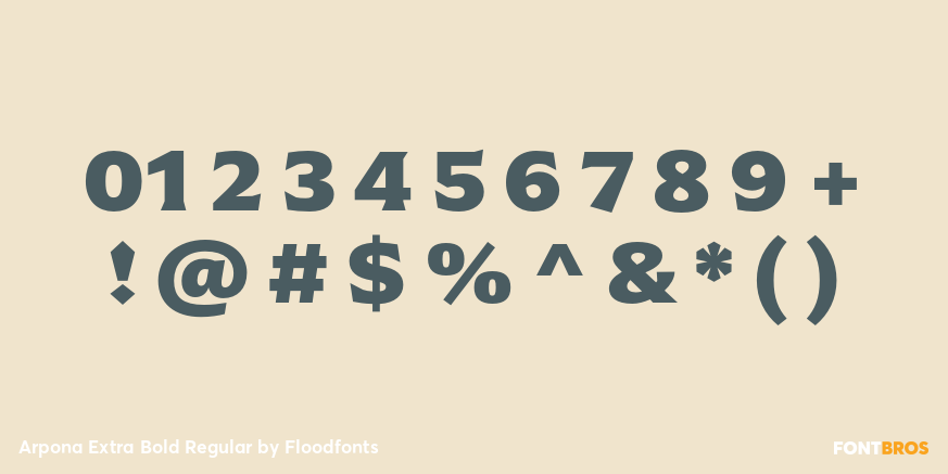 Arpona Extra Bold Regular Font Poster #1