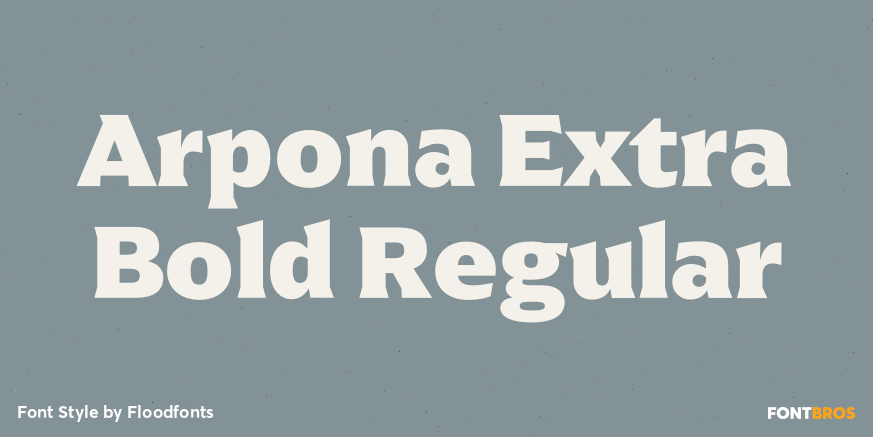 Arpona Extra Bold Regular Poster