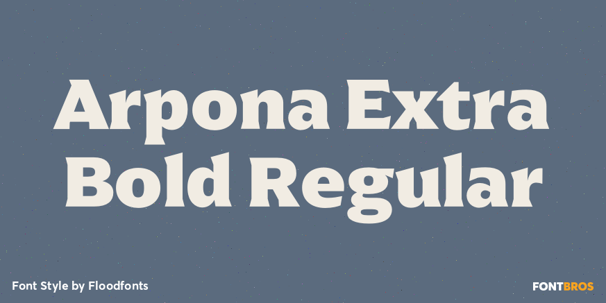 Arpona Extra Bold Regular Poster