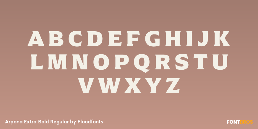 Arpona Extra Bold Regular Font Poster #2