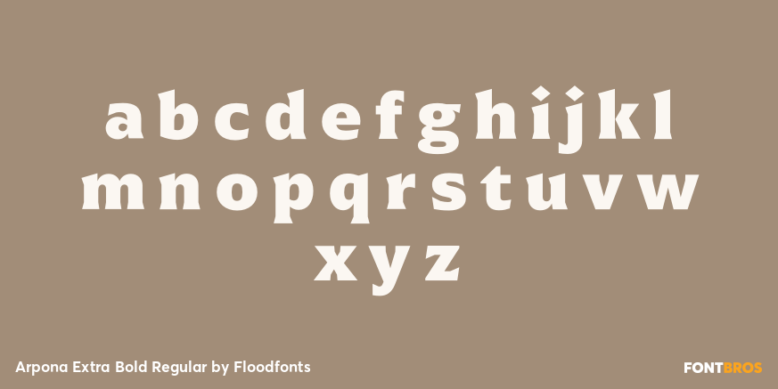 Arpona Extra Bold Regular Font Poster #3