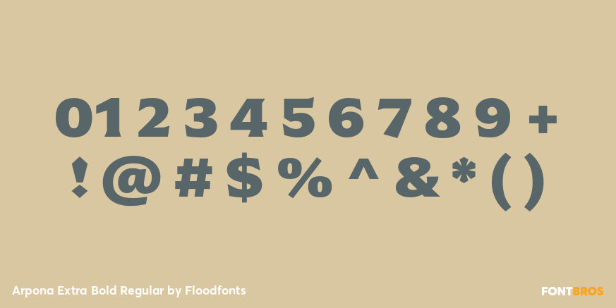 Arpona Extra Bold Regular Font Poster #4