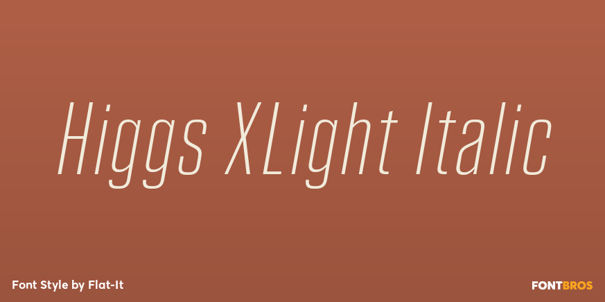 Higgs XLight Italic Poster