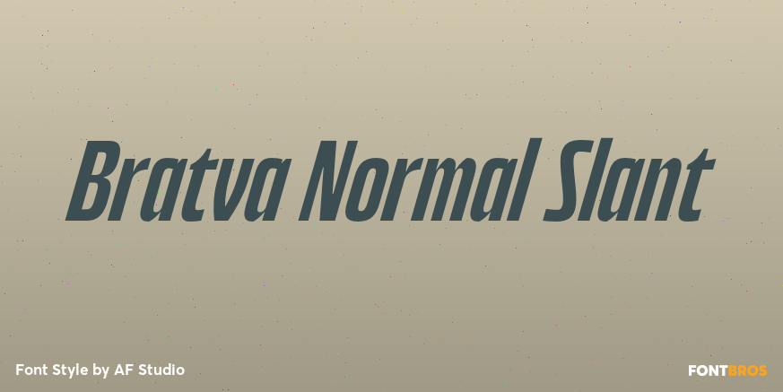 Bratva Normal Slant Poster