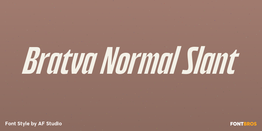 Bratva Normal Slant Poster