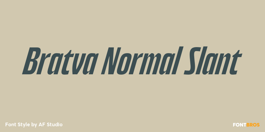 Bratva Normal Slant Poster